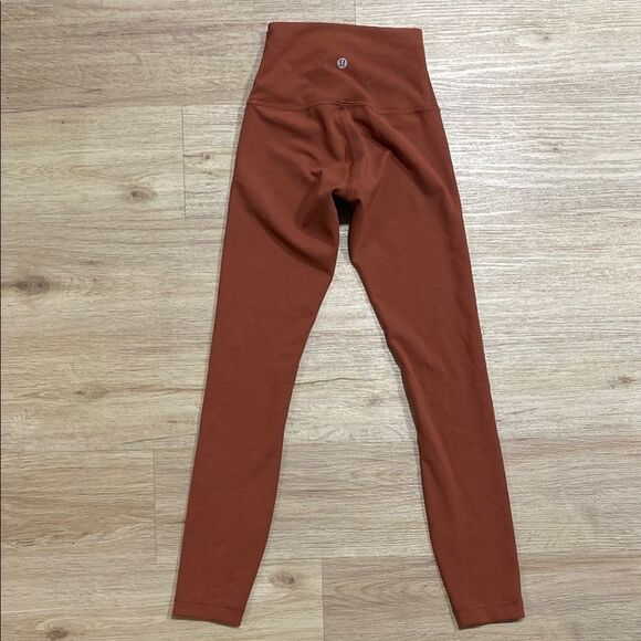 Lululemon Wunder Train High-Rise Leggings – Dark Terracotta, Size 0 - Picture 13 of 14